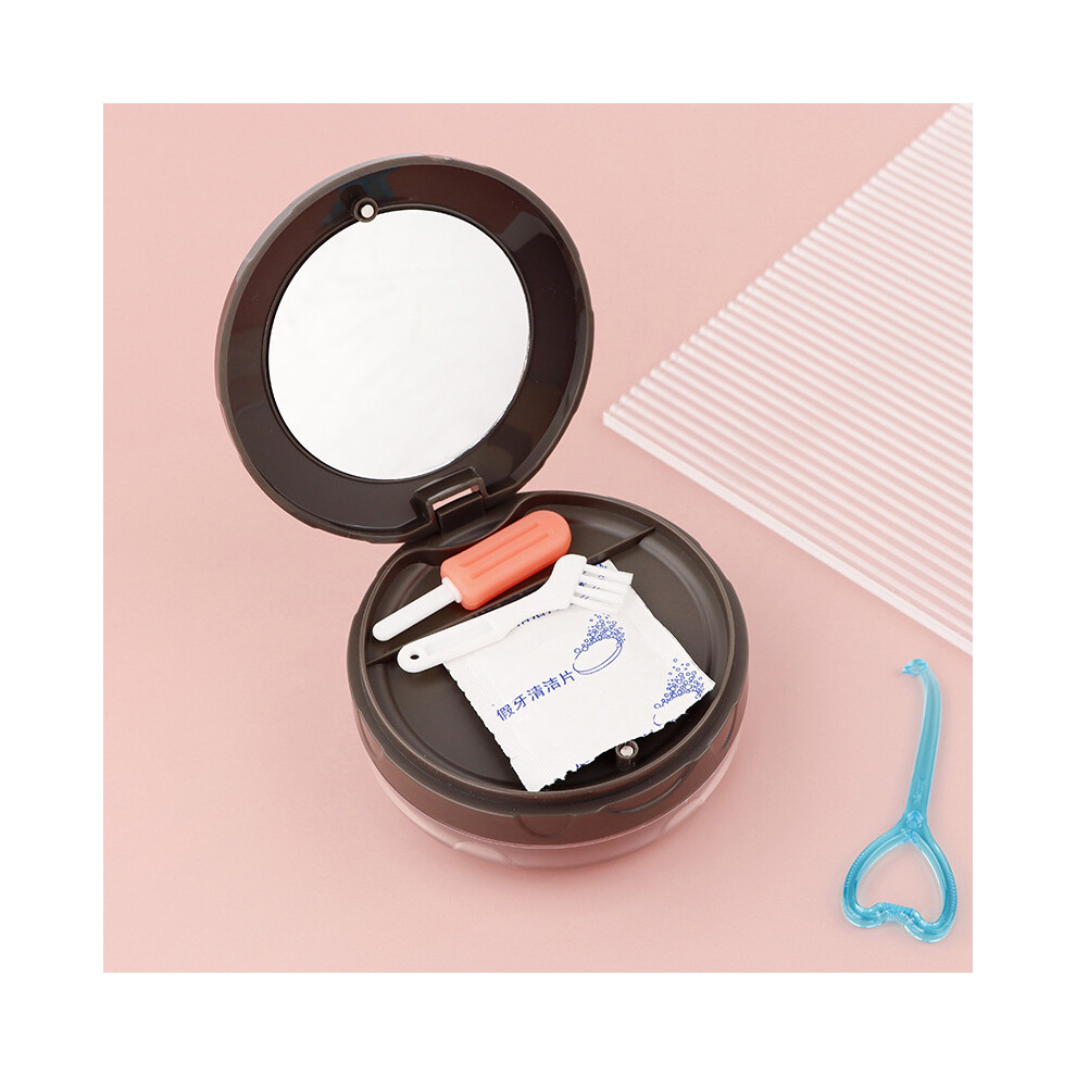 Portable Aligner Case For Orthodontic Devices, Orthodontic Retainer Case With Built In Mirror, Safe Materials Guarantee Health, Food Grade Plastic Of
