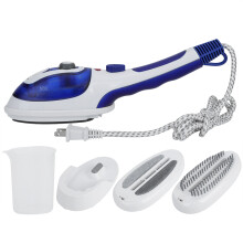 Vaporizador de tela portátil de calentamiento rápido para eliminar arrugas con cepillo de cerdas desmontable, mango ergonómico antideslizante,