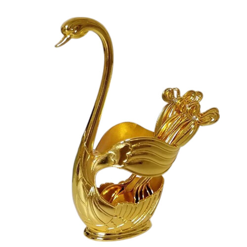 Σετ κουταλιών καφέ με βάση Swan, διακοσμητική θήκη αναδευτήρων καφέ από κράμα