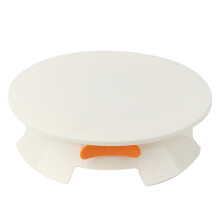 Suporte para decoração de bolos em fibra de bambu com design elegante, base antiderrapante que garante estabilidade e escala clara para medições