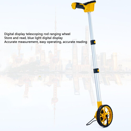 Digital Measuring Wheel with Backlit Display,  Precision, Metric/Imperial, Telescoping Handle 2