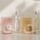 Plastic Mouthwashes Toothbrush Cup With Handle Home-Pink 4