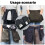 Professional Gardening Apron Bag with Multiple Pocket for-Black 3