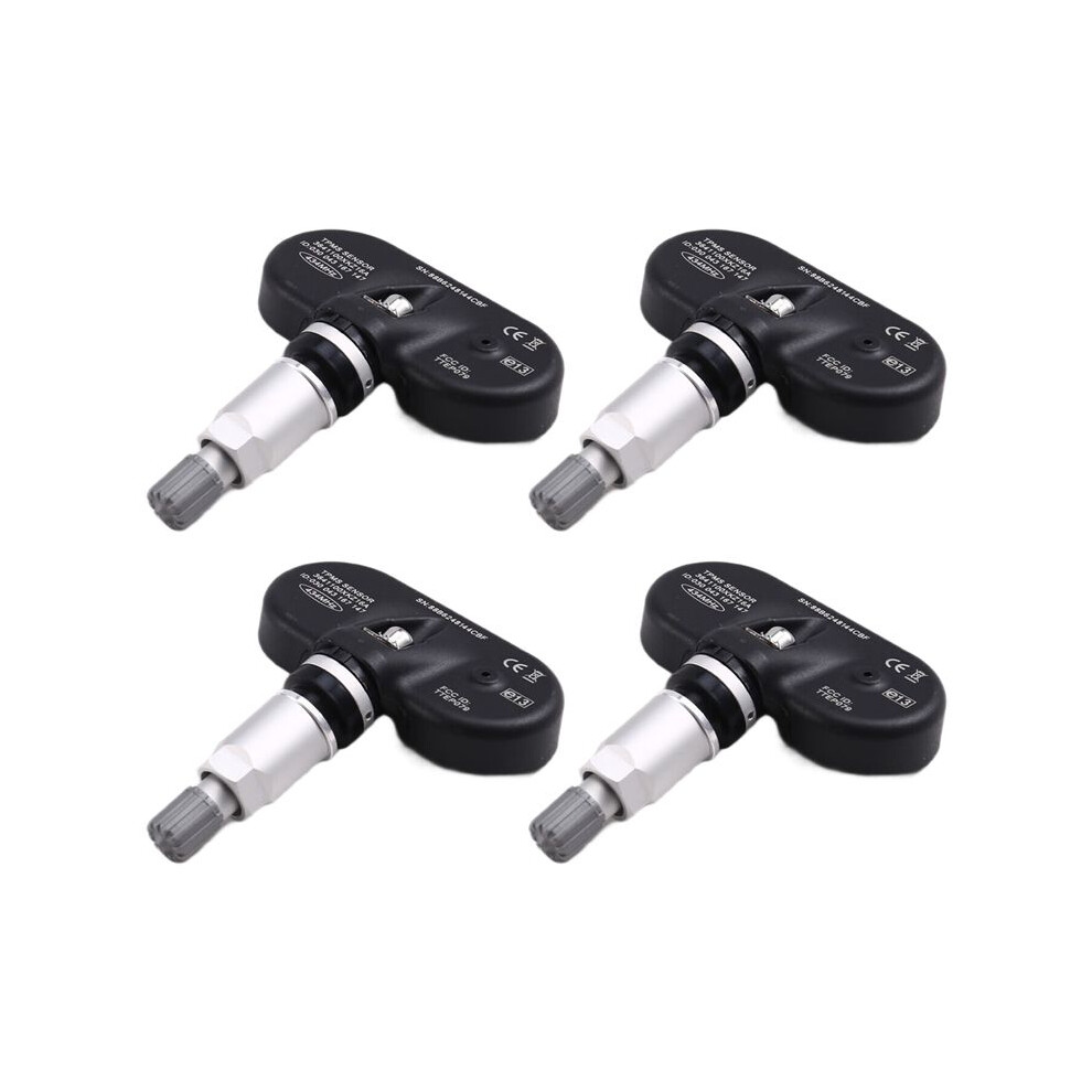 4Pcs Car Tpms Sensor Tire Pressure Sensor Monitoring System 3641100Xkz16a For Great Wall C50 H6 M6 2012-2018 Black 4712181557346