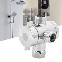 Multifunction G1/2 3-Way Bath Shower Diverter Valve Chrome