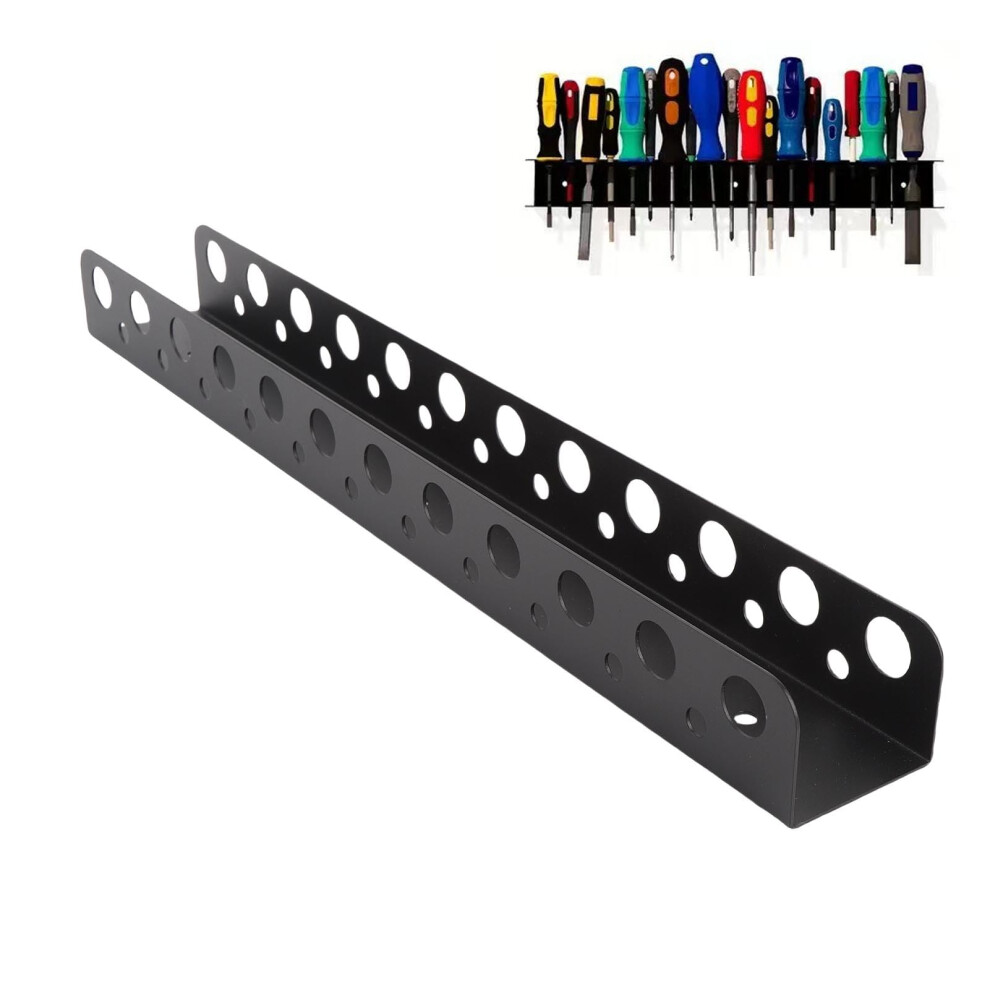 Wall Mounted Tool Rack With Screwdriver And Pliers Holder, Heavy Duty Garage Storage Organizer 9199774747769