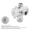 Multifunction G1/2 3-Way Bath Shower Diverter Valve Chrome 4