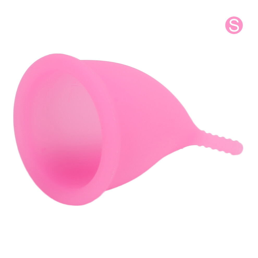 Pink Long-Lasting Protection Silicone Menstrual Cup Tampon Alternative