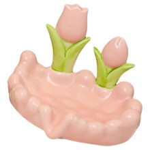 Seifenschale, wasserabweisende Seifenschale,-Rosa Tulpe