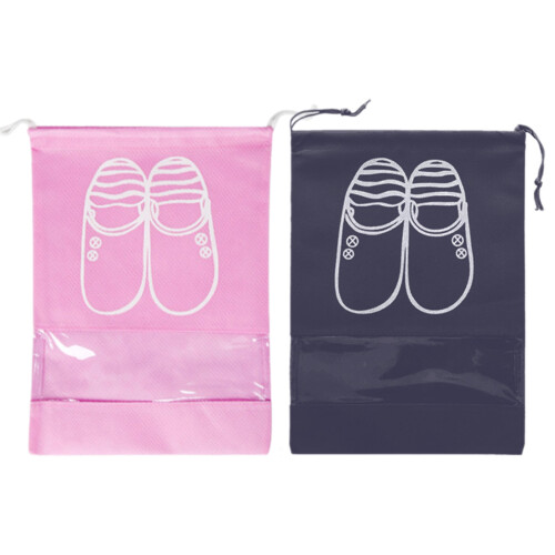 Schuhbeutel mit Kordelzug, staubdicht, Aufbewahrungsbeutel-Rosa 1