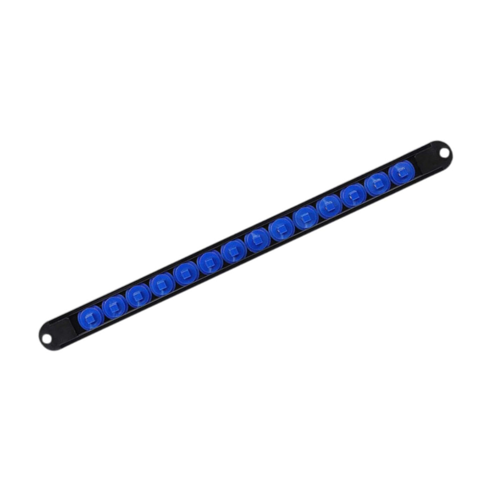 Socket Organizer With Removable Ends For Toolboxes, Durable Universal Socket Holder Rack Blue 9199774748995