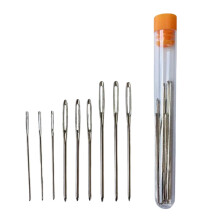 Handnähnadelset mit Garnnadeln aus Edelstahl, leicht einzufädeln dank robuster Verarbeitung, Nadeln mit stumpfer Spitze und großem Öhr für