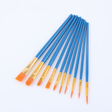 Ensemble de pinceaux pour tous les artistes, pinceaux d'artiste à poils en nylon résistants, pinceaux polyvalents pour une application lisse,