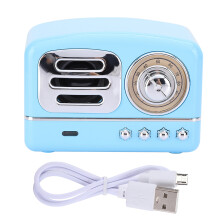 Enceinte Bluetooth rétro compacte, design raffiné, son cristallin et entrée auxiliaire : votre nouveau compagnon de voyage.