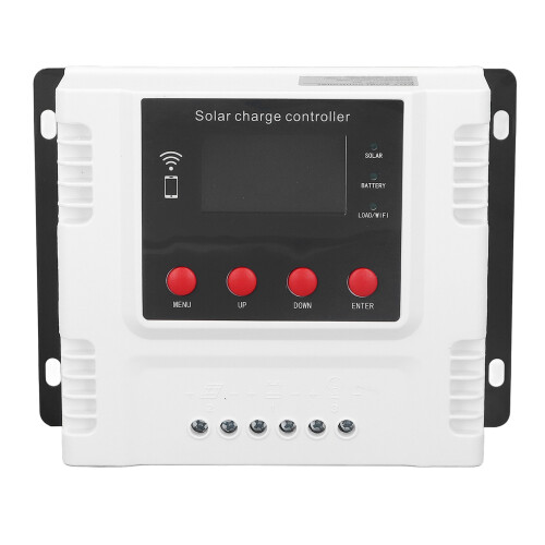Advanced Solar Control Solution, Industrial Grade PWM Solar Charge Controller with Battery Temperature Detection and Intelligent 3-Stage Charging for