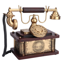 Dekoratives Vintage-Telefon im europäischen Retro-Stil, handgeschweißtes antikes Eisentelefon, exquisite Verarbeitung für die Heim- oder