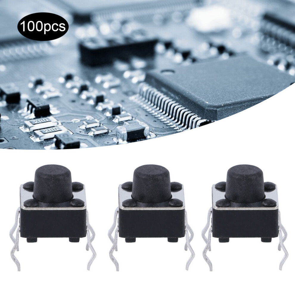 Mini 6X6x6mm Tact Switch 100Pcs Momentary Micro Tactile Push Button Switch 7891379728557