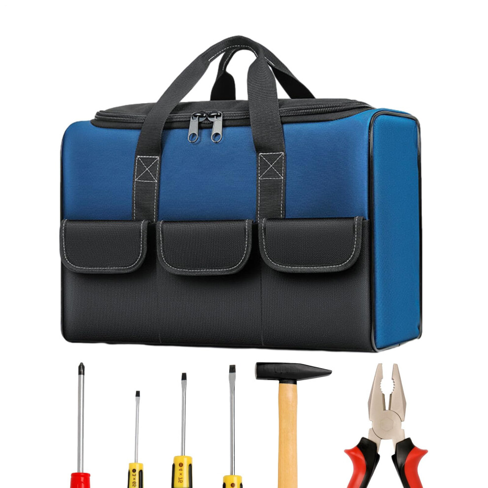Large Electrician Tool Bag Heavy Duty Waterproof Oxford Tote For Mechanics And Contractors 43X22x28cm 9094768986042