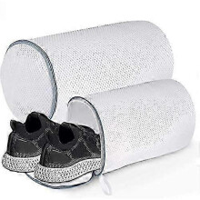 Sacs à linge pour chaussures, lot de 2, en maille polyester (XL + L)