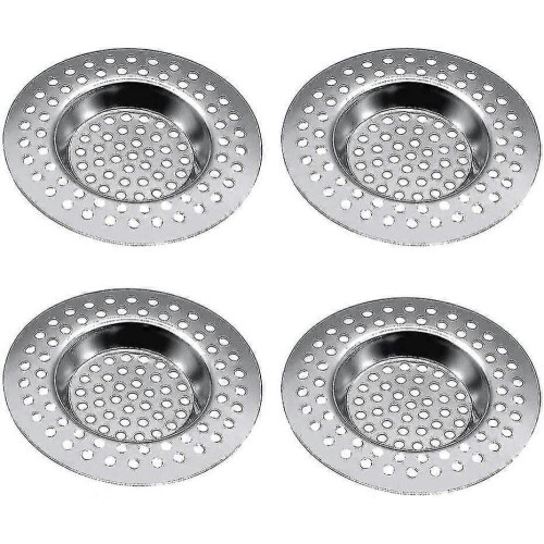 Bouchon d'évier de cuisine en acier inoxydable (lot de 4), passoire d'évier