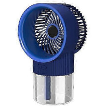 Ventilador com sistema de nebulização e reservatório de água de 350 ml.