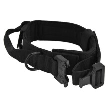 Collar de entrenamiento de tracción para perros con hebilla de nailon y hierro, accesorio para caza y exteriores, color negro, talla L