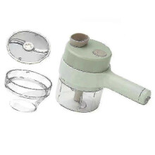Robot culinaire portatif sans fil, hachoir électrique, outil de cuisine lavable (1 ensemble, vert clair)