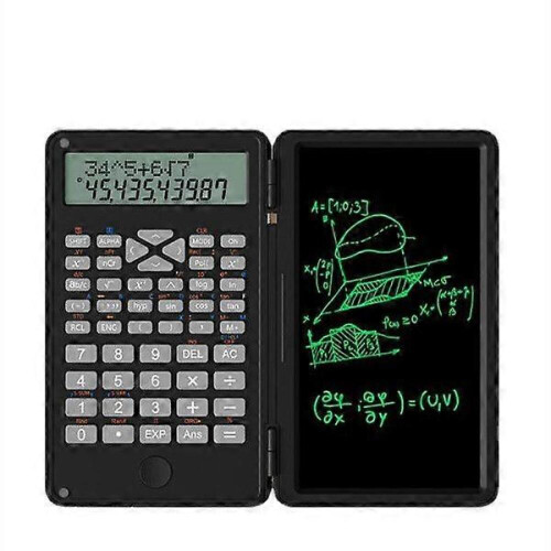Calculadora científica com tablet para escrita à mão