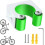 Bicycle rack hook storage steel wall-mounted hook bicycle rack 4-pack green 4