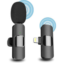 Microphone sans fil pour iPhone et iPad, mini microphone, microphones sans fil, microphone cravate sans fil, microphones à pince, microphone
