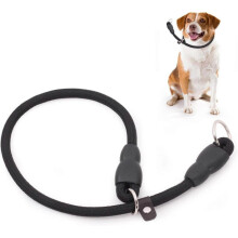 Collar de perro, collar antideslizante para entrenamiento de perros, collar de estrangulamiento para entrenamiento de perros, collar redondo