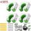 Bicycle rack hook storage steel wall-mounted hook bicycle rack 4-pack green 3