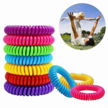 Braccialetti repellenti per insetti, confezione da 10 braccialetti anti-zanzare per la protezione esterna