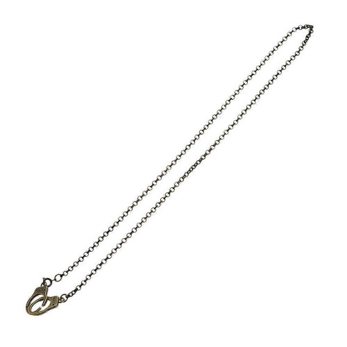 Colar feminino com pingente de algemas e corrente. 2