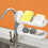 Snap-on kitchen faucet storage rack, soap drain storage rack 4