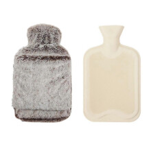 Borsa dell'acqua calda in gomma (2 litri) Borsa dell'acqua calda per crampi, sollievo dal dolore, scaldaletto rimovibile
