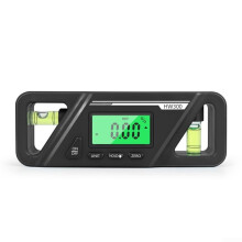 Digital Inclinometer with Magnetic Base and LCD Screen for Precise Angle Measurement 4‑90 in Construction and Workshop (Black)