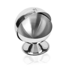 Stainless Steel Spherical Sugar Bowl Lid Fondant Storage Box and Seasoning Bottle Creative Kitchen Condiment Container Home Use