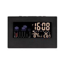 Horloge météo LED multifonction, calendrier, capteur de