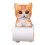 Distributeur de papier de soie en forme de chats, gain de-E1 1