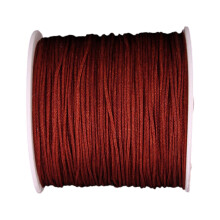 Schmuckschnur aus Nylon mit Satin-Finish für Makramee-Armbänder, Halsketten und chinesische Knotentechniken, geflochtenes Nylon