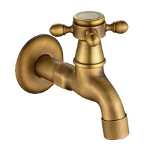 Copper Wall Mounted Mop Sink Faucet Cold Water Tap for Kitchen and Bathroom Fixtures Bronze