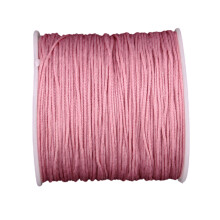 Schmuckschnur aus Nylon mit Satin-Finish für Makramee-Armbänder, Halsketten und chinesische Knotentechniken, geflochtenes Nylon