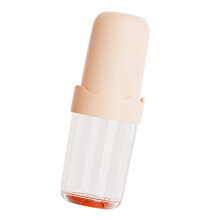 Conteneur de stockage de brosse Ă dents de voyage-Rose orange