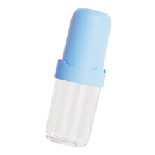 Porte-brosse à dents Portable, étui anti-fuite-Blanc et bleu