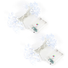 Creative Ambiance Lighting, Decorative Snowflake String Lights With Battery Operated Fairy Lights For Festive Party Decor, Waterproof Led String