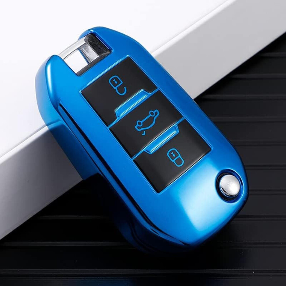 Tpu Car Key Cover For Peugeot And Citroen, 360 Full Protection Smart Key Fob Case 9199774752435