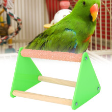 Parrot Cage Stand Triangular Side Mount with Grind Arenaceous Bar Random Colour