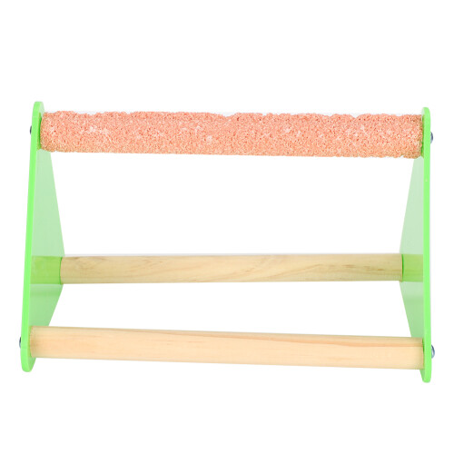 Parrot Cage Stand Triangular Side Mount with Grind Arenaceous Bar Random Colour 1