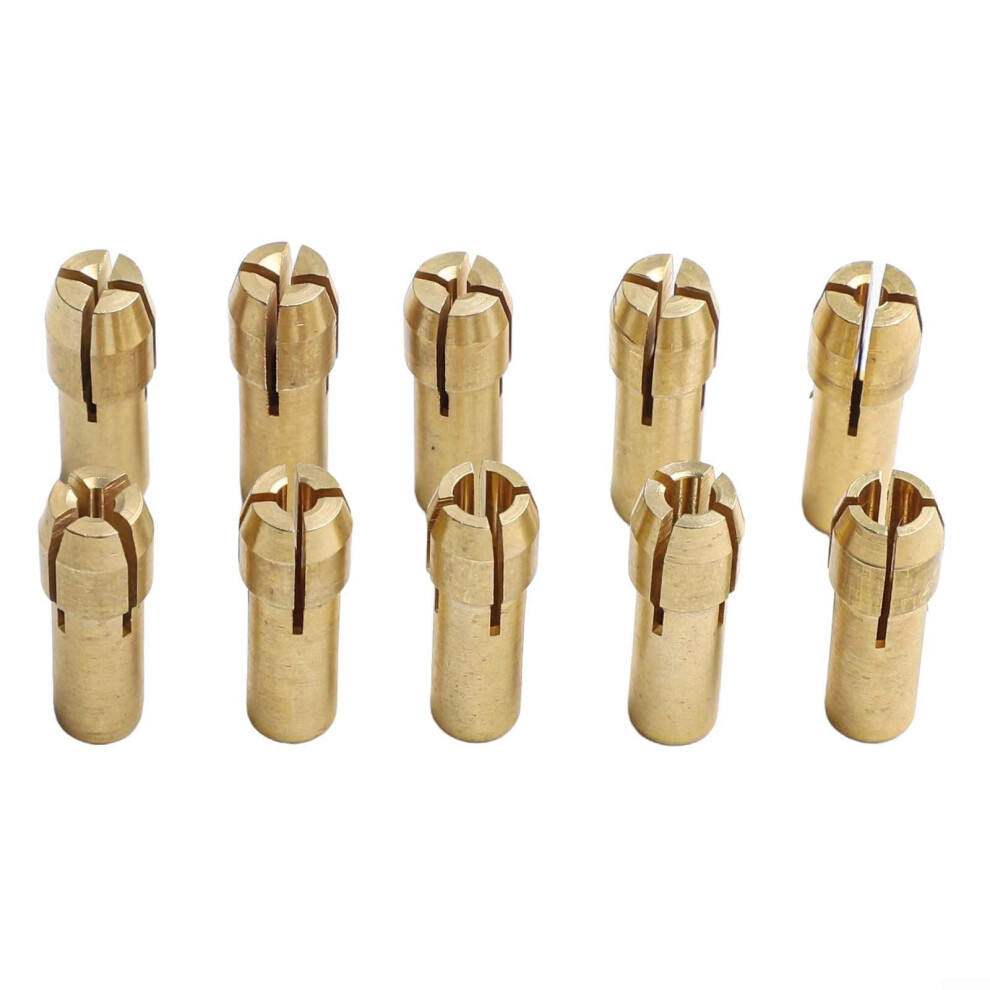 Mini Drill Chuck Set For Rotary Tool, 10Pcs Brass 4Jaw Collet Adapter 0.53.2Mm, 4.2Mm And 4.8Mm Shanks 9199774752718